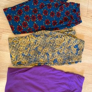Set of 3 Lularoe leggings (OS)